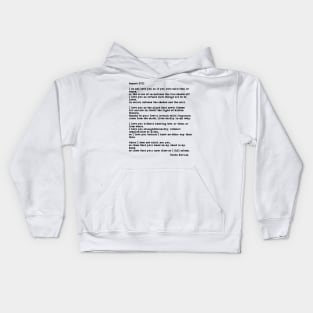 Sonnet XVII- Pablo Neruda Kids Hoodie